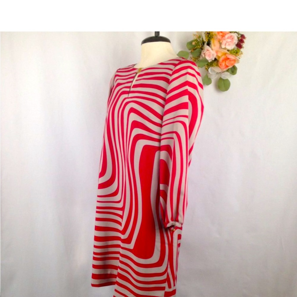 Tahari Arthur S. Levine "Emily" Wavy Striped Dress